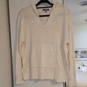 Marled Reunited Clothing Cream Hooded Sweater XL
